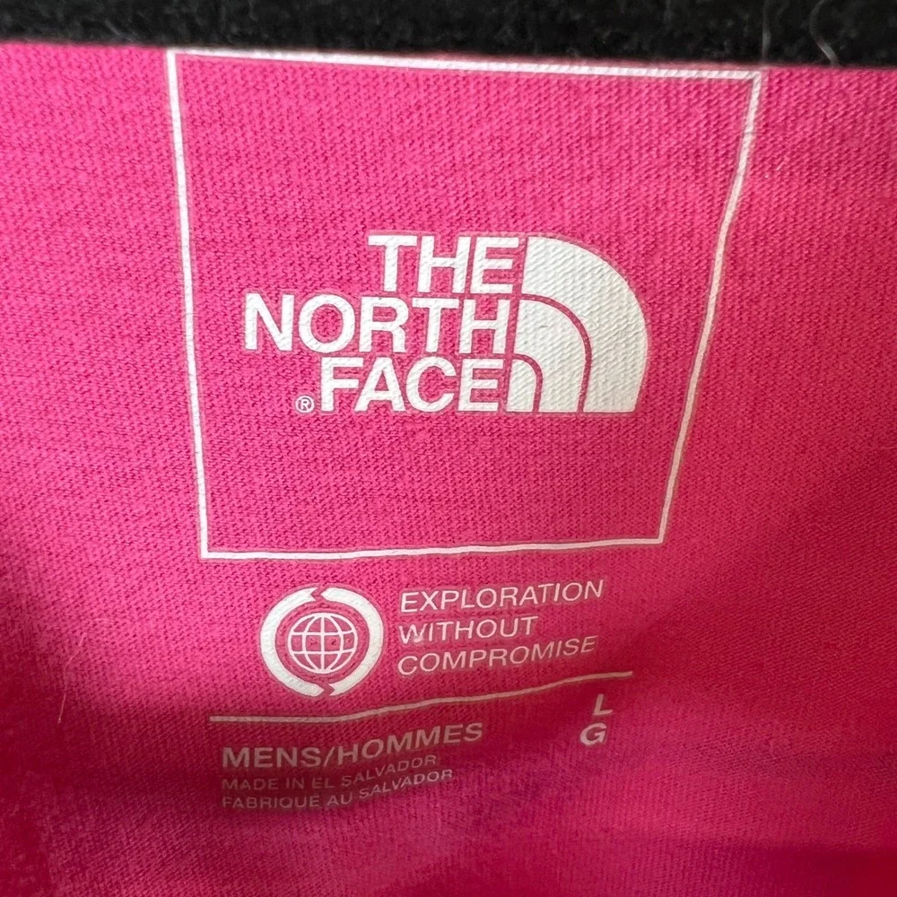 The North Face‎ Mens Pink Short Sleeve Graphic Box Logo T-Shirt Large Outdoor